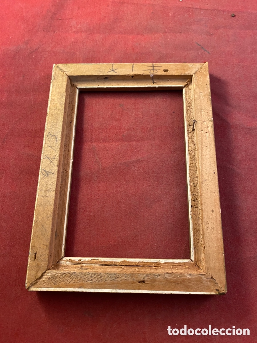 Antig&uuml;edades: Peque&ntilde;o marco madera dorado - Foto 2
