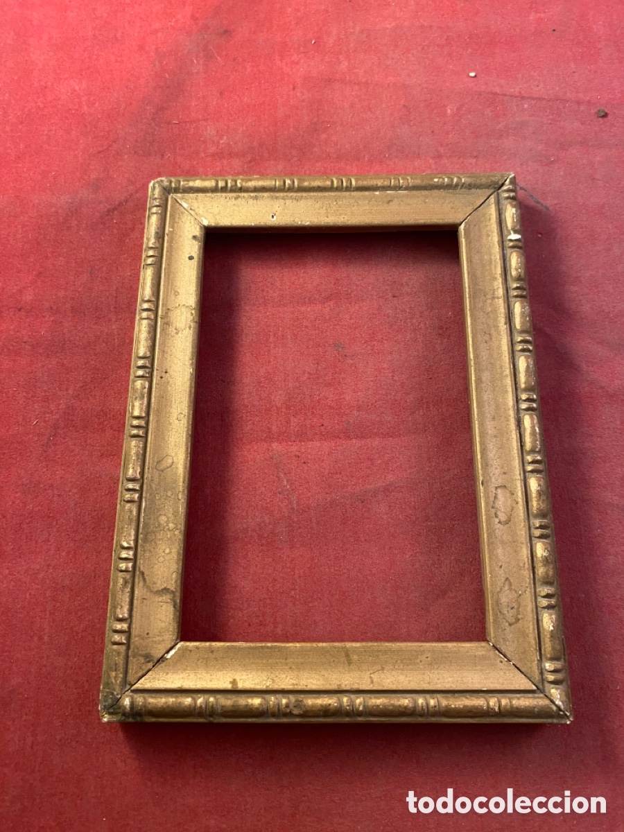 Antig&uuml;edades: Peque&ntilde;o marco madera dorado - Foto 1