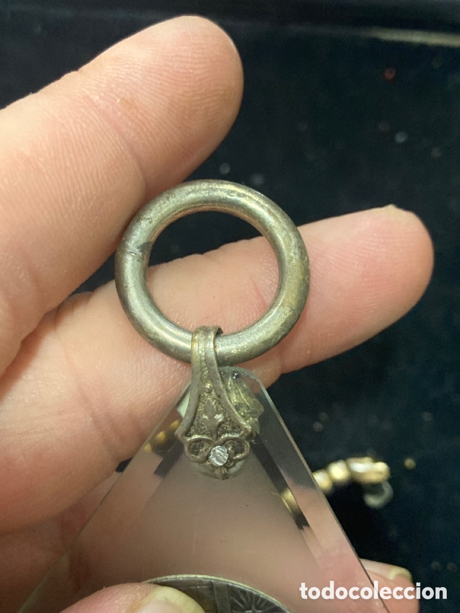Antig&uuml;edades: Medalla religiosa para cuna, plata - Foto 3