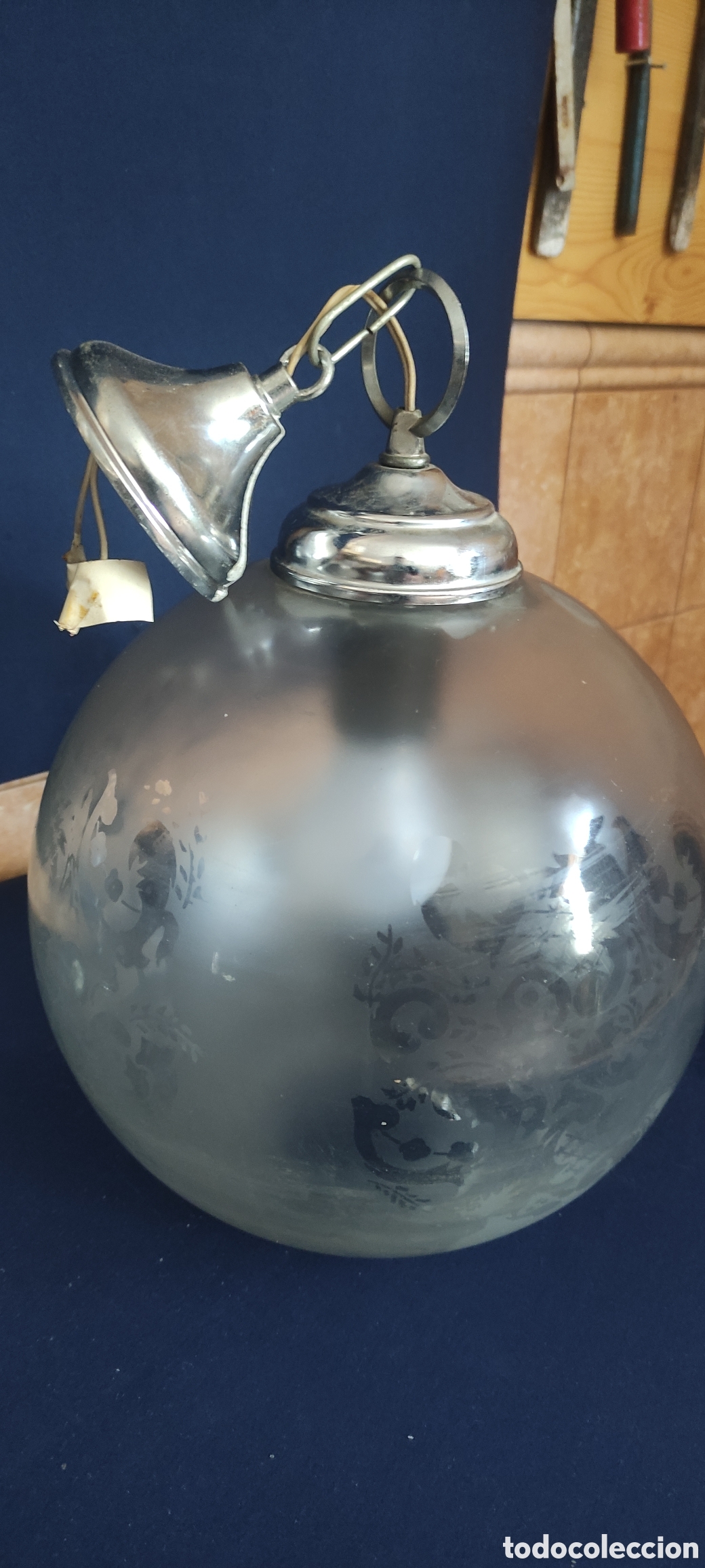 Antig&uuml;edades: LAMPARAS DE TECHO ( BOLAS/ GLOBOS) - Foto 7