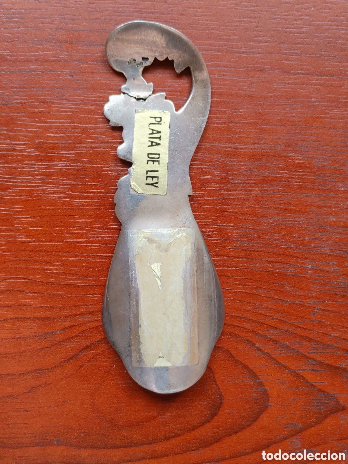 Antig&uuml;edades: Calzador de plata punzonada. - Foto 2