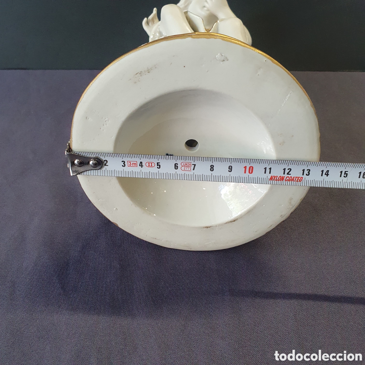 Antig&uuml;edades: FIGURA DE BISCUIT DORADA - Foto 7