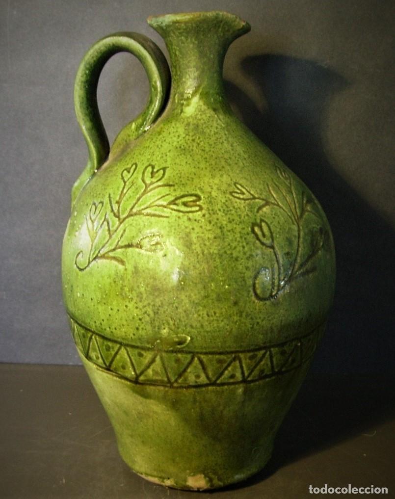 Antig&uuml;edades: ESPECTACULAR ACEITERA DE CER&Aacute;MICA XIX - Foto 1
