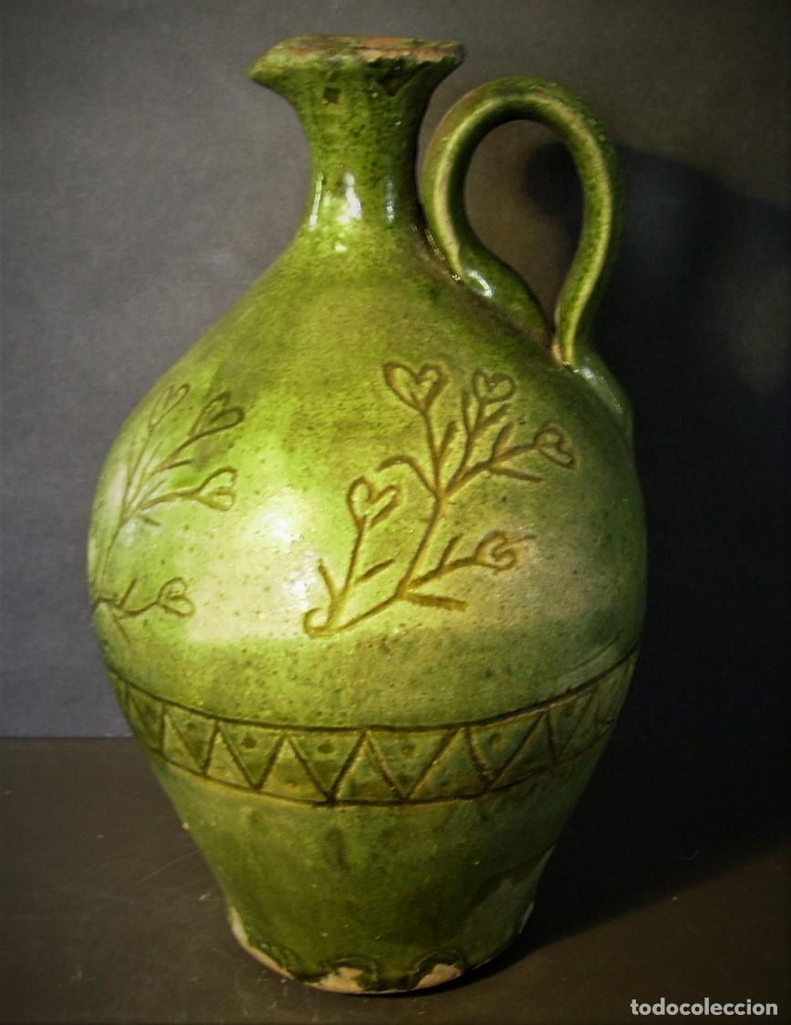 Antig&uuml;edades: ESPECTACULAR ACEITERA DE CER&Aacute;MICA XIX - Foto 2