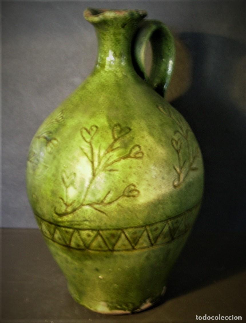 Antig&uuml;edades: ESPECTACULAR ACEITERA DE CER&Aacute;MICA XIX - Foto 3