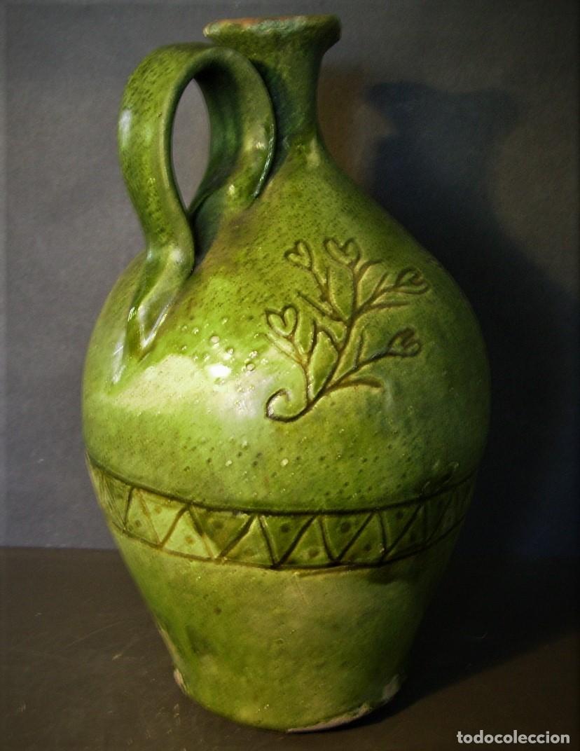 Antig&uuml;edades: ESPECTACULAR ACEITERA DE CER&Aacute;MICA XIX - Foto 5