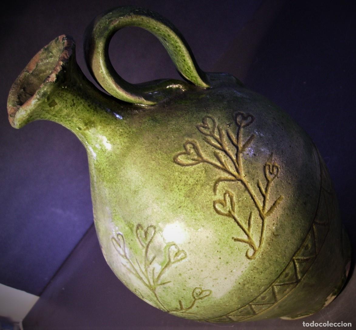 Antig&uuml;edades: ESPECTACULAR ACEITERA DE CER&Aacute;MICA XIX - Foto 12
