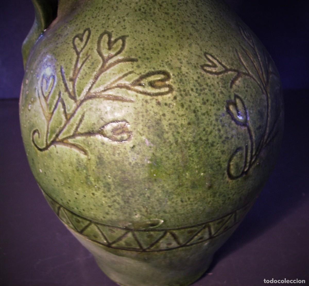 Antig&uuml;edades: ESPECTACULAR ACEITERA DE CER&Aacute;MICA XIX - Foto 13