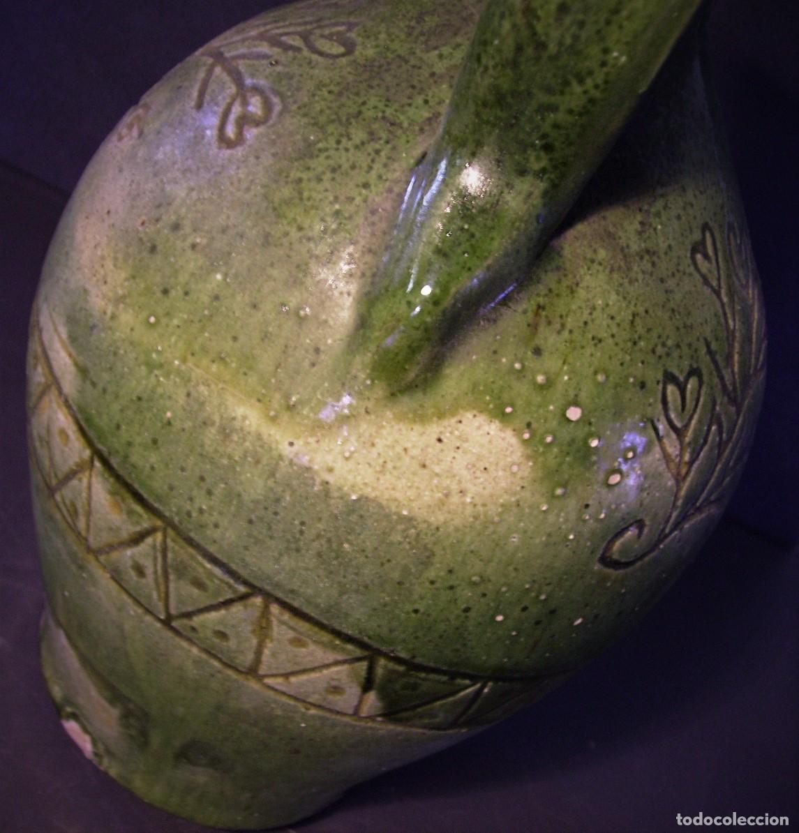 Antig&uuml;edades: ESPECTACULAR ACEITERA DE CER&Aacute;MICA XIX - Foto 14