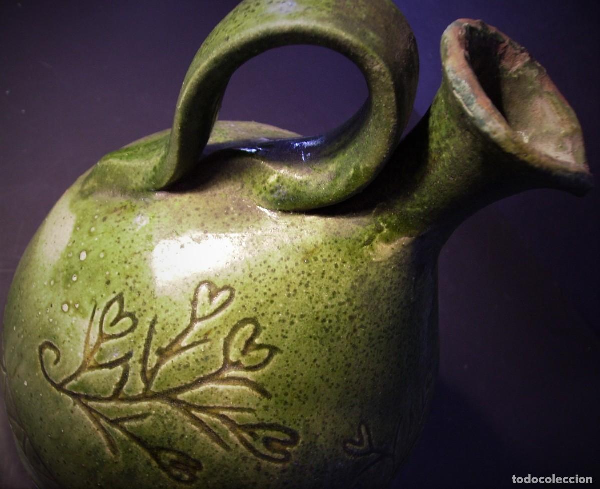 Antig&uuml;edades: ESPECTACULAR ACEITERA DE CER&Aacute;MICA XIX - Foto 15