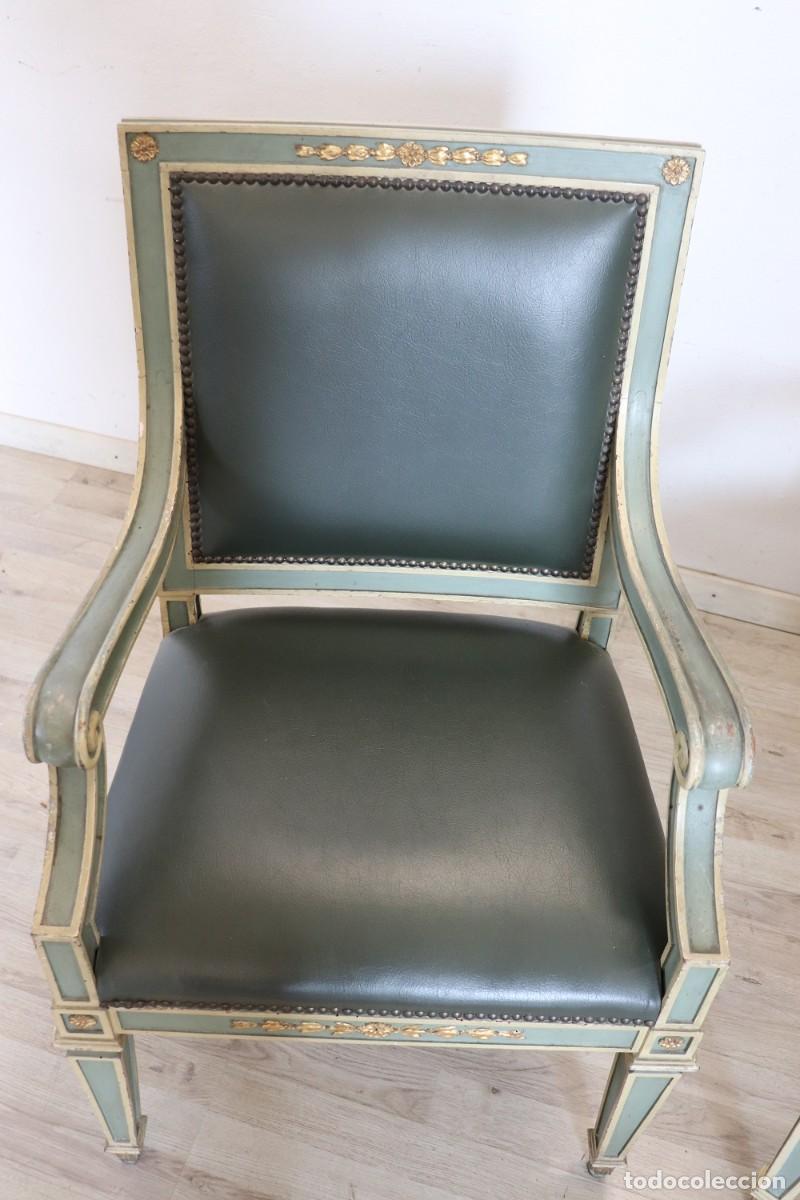 Antig&uuml;edades: sillones de madera lacada - Foto 5