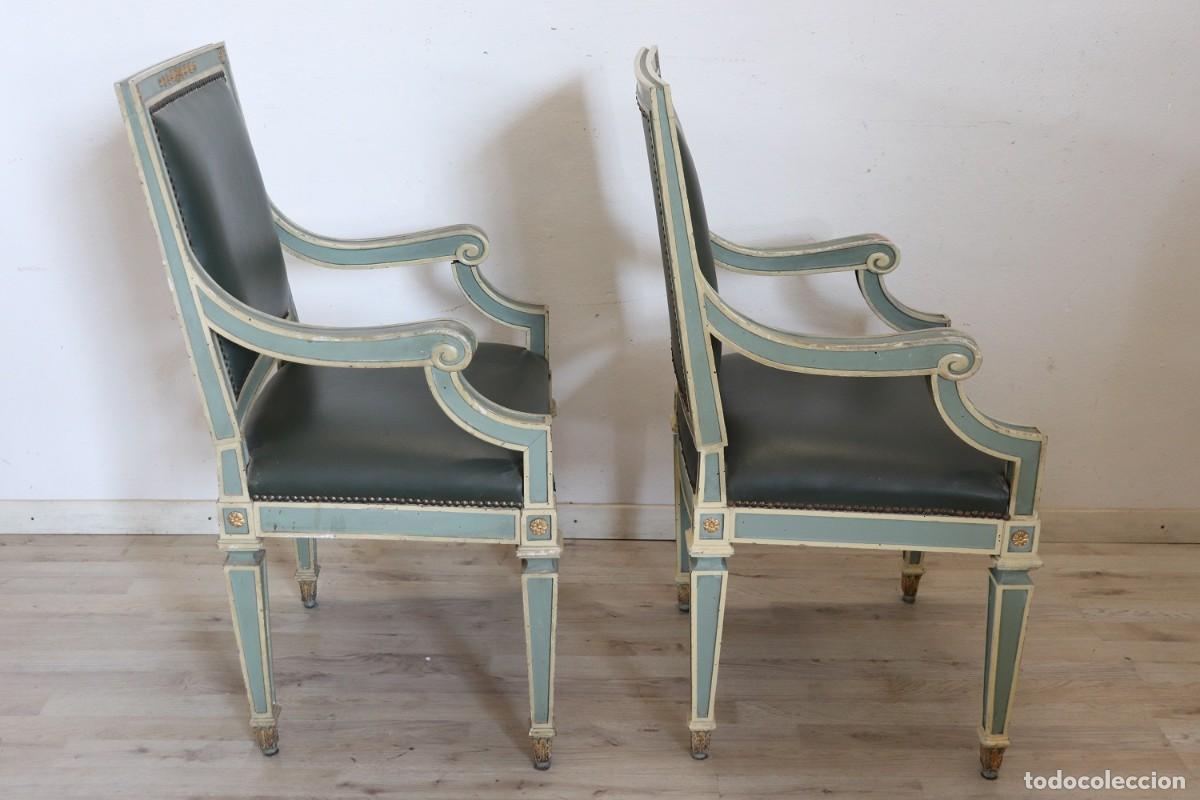Antig&uuml;edades: sillones de madera lacada - Foto 11