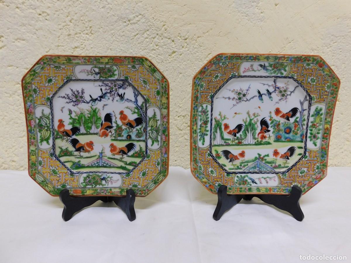 Antig&uuml;edades: PAREJA DE PLATOS ORIENTALES - Foto 1