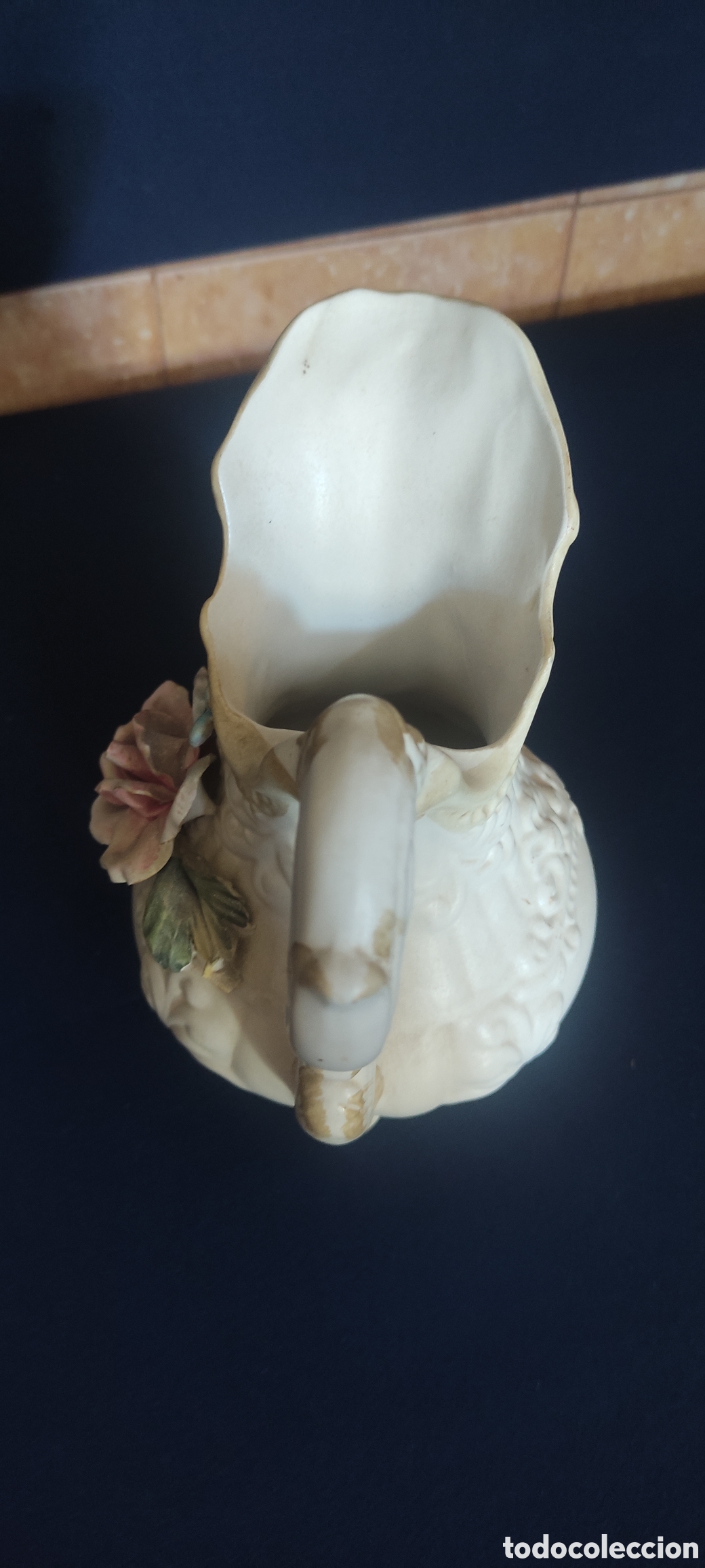 Antig&uuml;edades: JARRA DE PORCELANA CAPODIMONTE - Foto 3