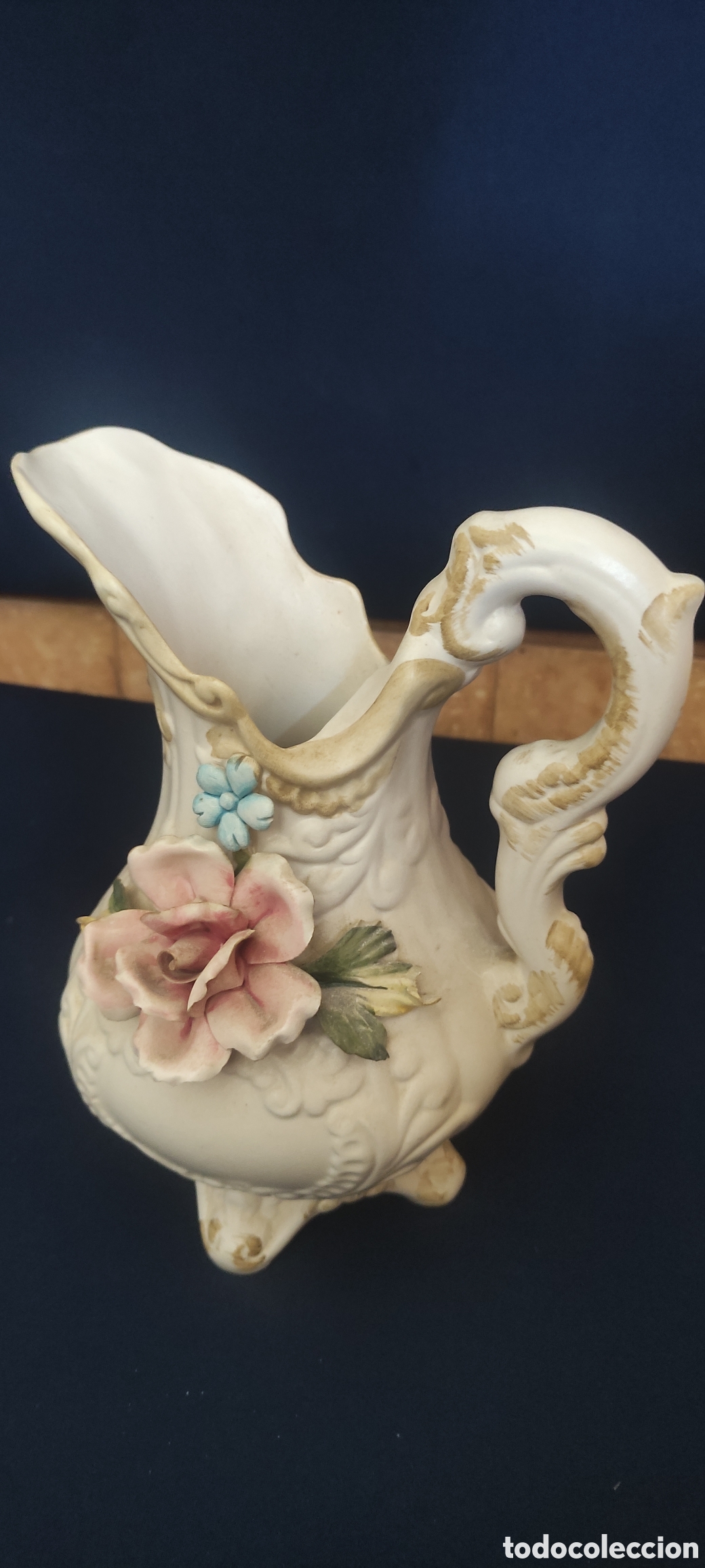 Antig&uuml;edades: JARRA DE PORCELANA CAPODIMONTE - Foto 6