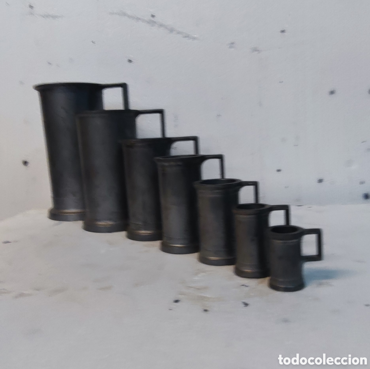 Antig&uuml;edades: Juego de jarras de medida - Foto 7
