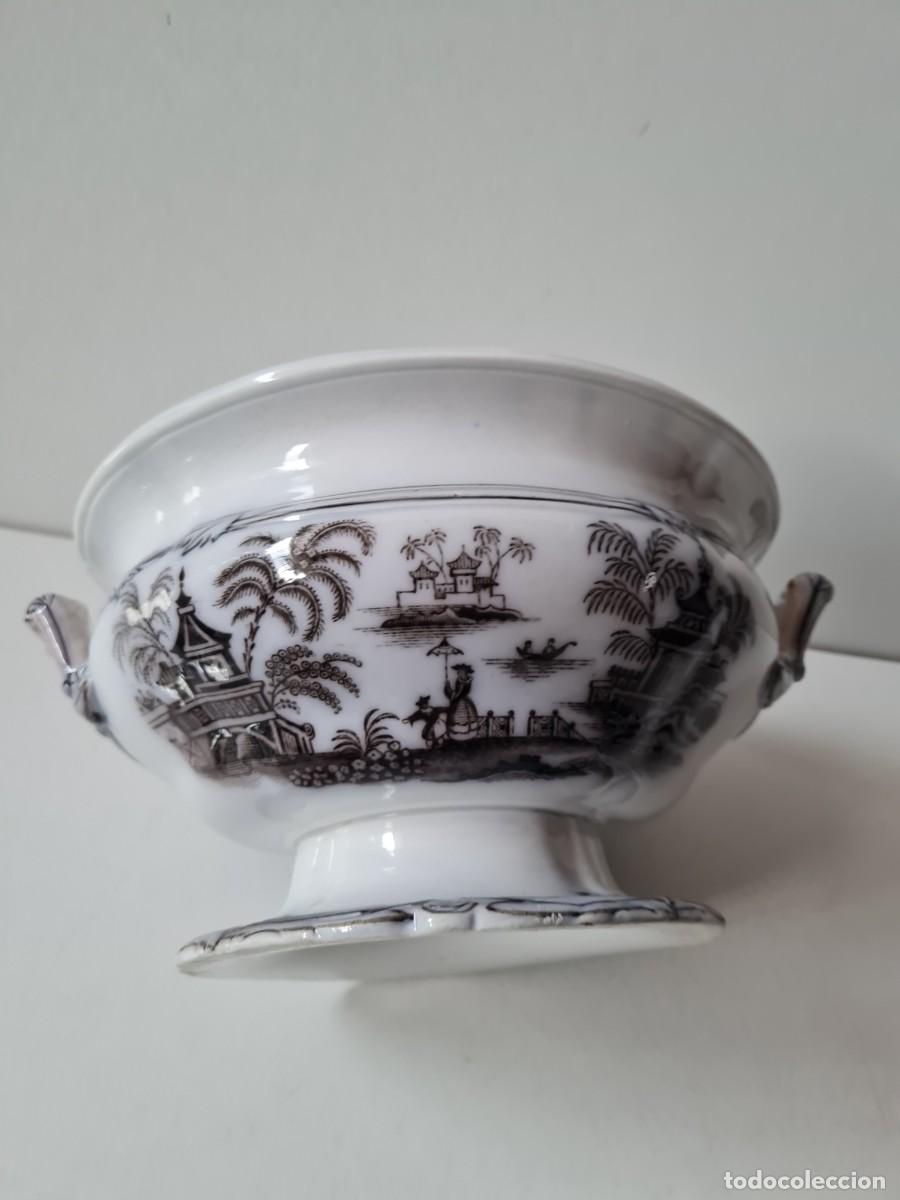 Antig&uuml;edades: SARGADELOS PONCHERA CHINESCA S XIX - Foto 4