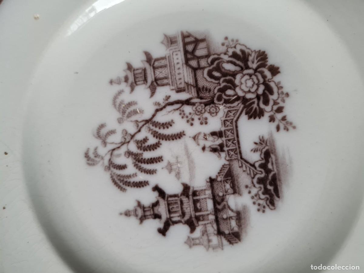 Antig&uuml;edades: SARGADELOS PLATO POSTRE CHINESCO SXIX (20 cms) - Foto 2