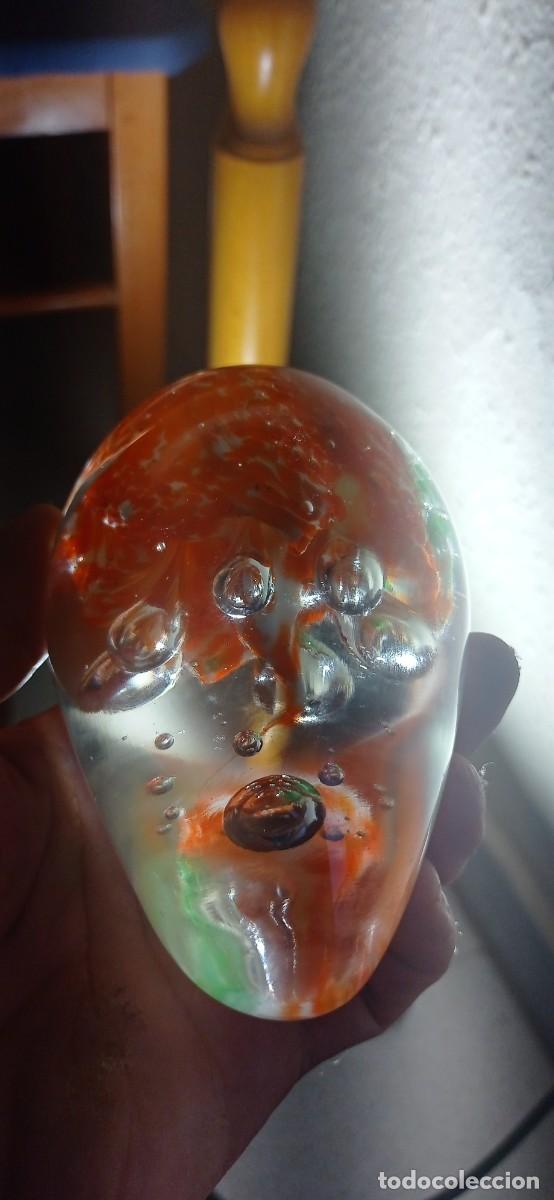 Antig&uuml;edades: Pisapapeles ovalado cristal de Murano - Foto 5