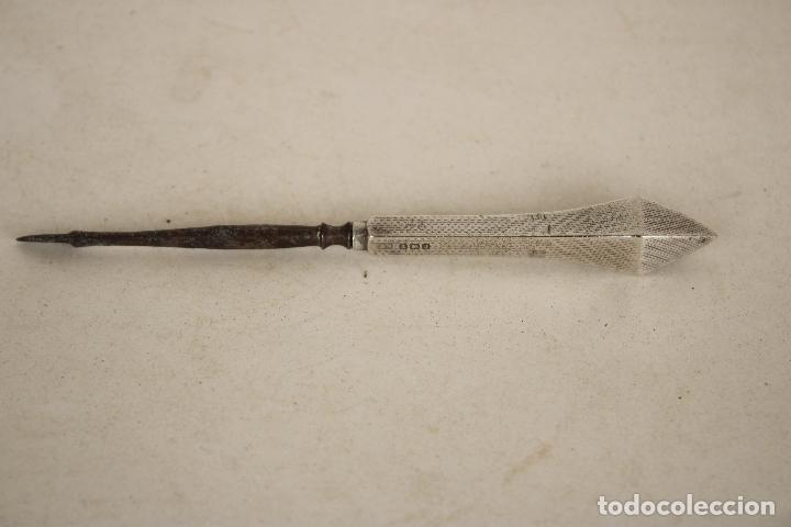 Antig&uuml;edades: util de manicura en plata de ley 925 - Foto 2