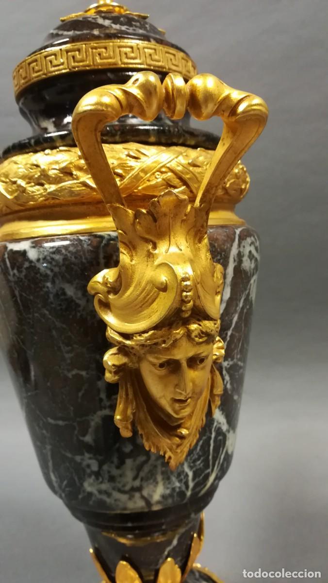 Antig&uuml;edades: TIBOR DE ALABASTRO Y BRONCE CON BA&Ntilde;O DE ORO - Foto 6
