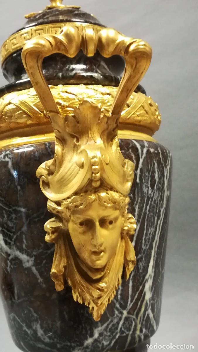 Antig&uuml;edades: TIBOR DE ALABASTRO Y BRONCE CON BA&Ntilde;O DE ORO - Foto 7