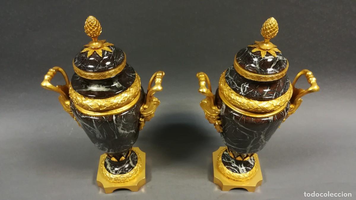 Antig&uuml;edades: TIBOR DE ALABASTRO Y BRONCE CON BA&Ntilde;O DE ORO - Foto 9
