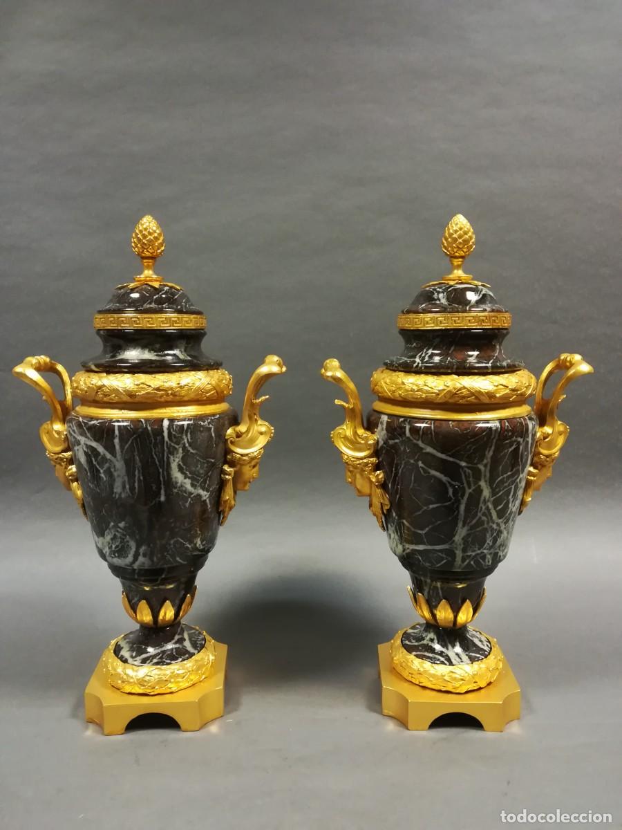 Antig&uuml;edades: TIBOR DE ALABASTRO Y BRONCE CON BA&Ntilde;O DE ORO - Foto 10
