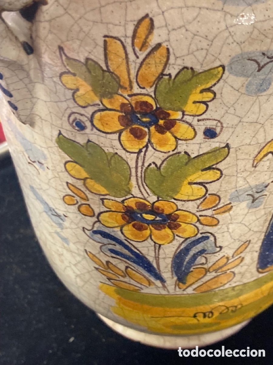 Antig&uuml;edades: Bonito jarr&oacute;n antiguo de Talavera - Foto 4