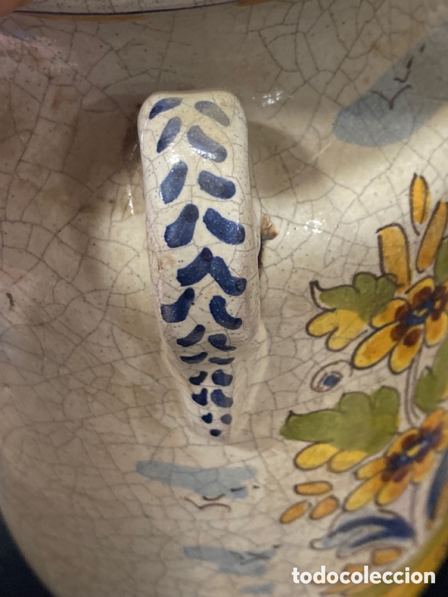 Antig&uuml;edades: Bonito jarr&oacute;n antiguo de Talavera - Foto 5