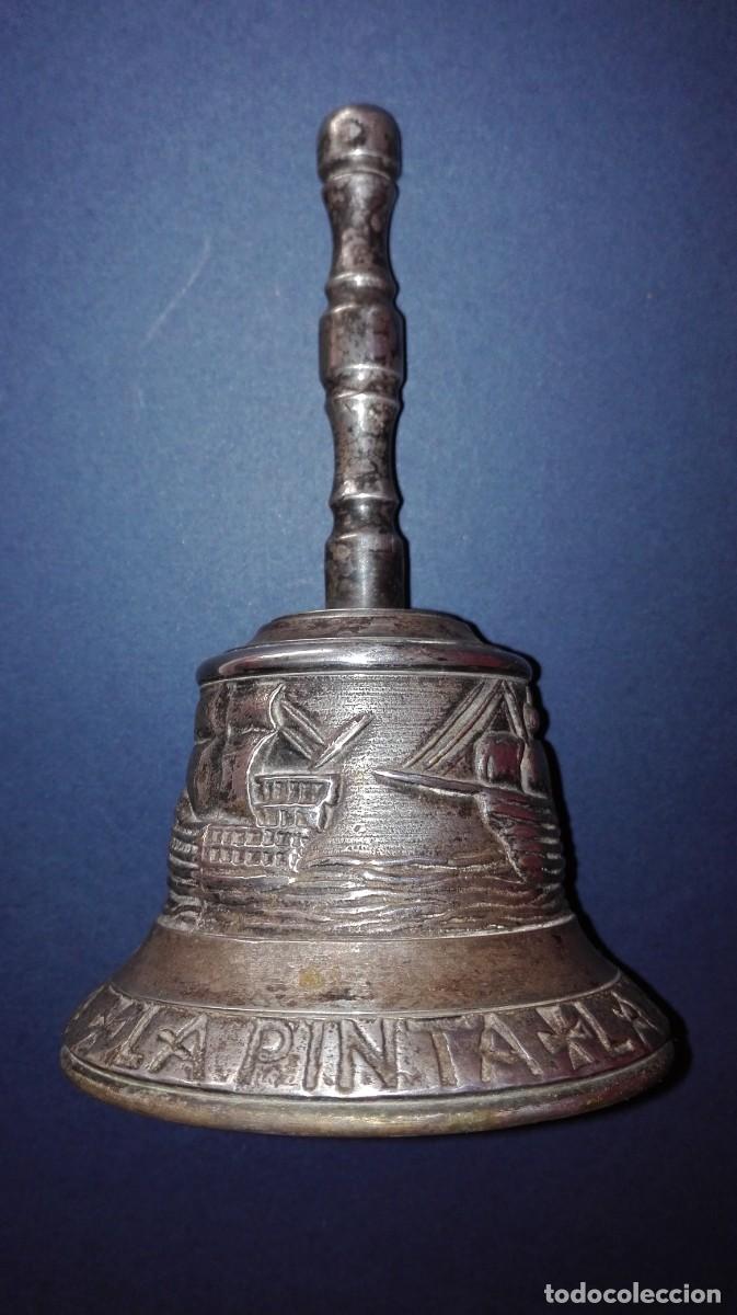 Antig&uuml;edades: CAMPANA CON LAS CARABELAS DE COLON. - Foto 1