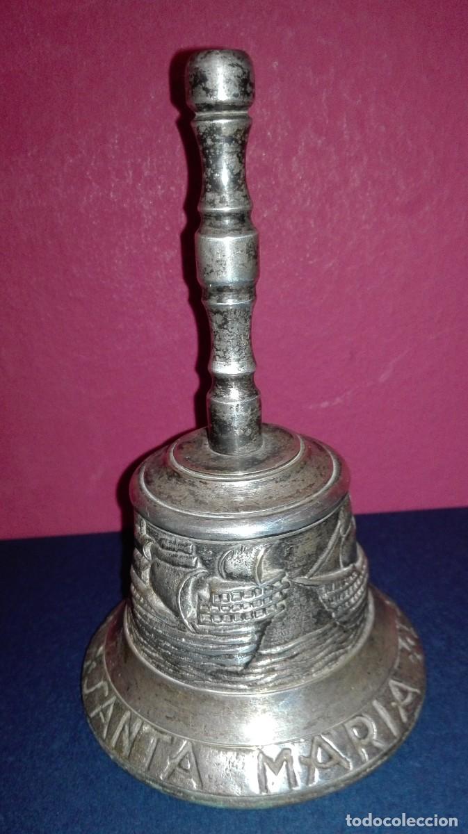Antig&uuml;edades: CAMPANA CON LAS CARABELAS DE COLON. - Foto 4