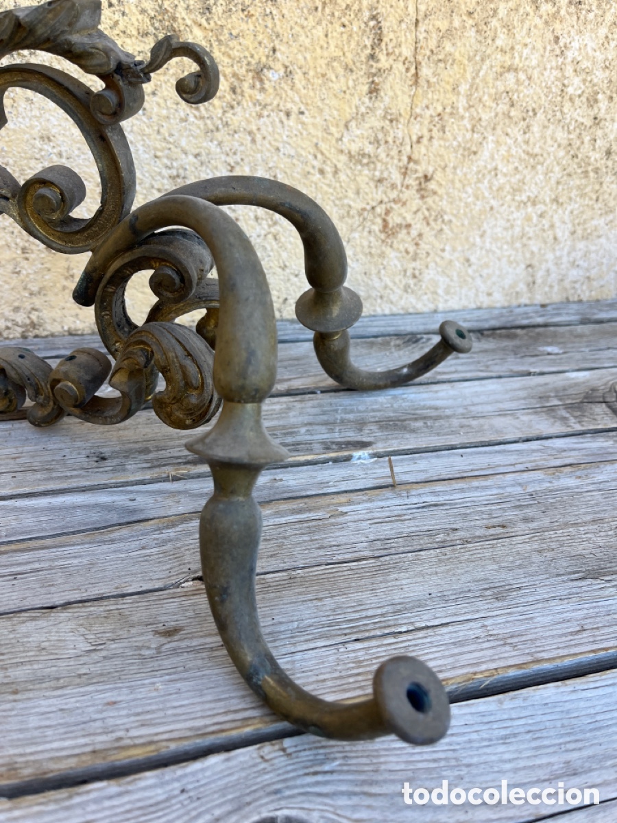 Antig&uuml;edades: I APLIQUE DE BRONCE CON DOS BRAZOS, PARA RESTAURAR. - Foto 2