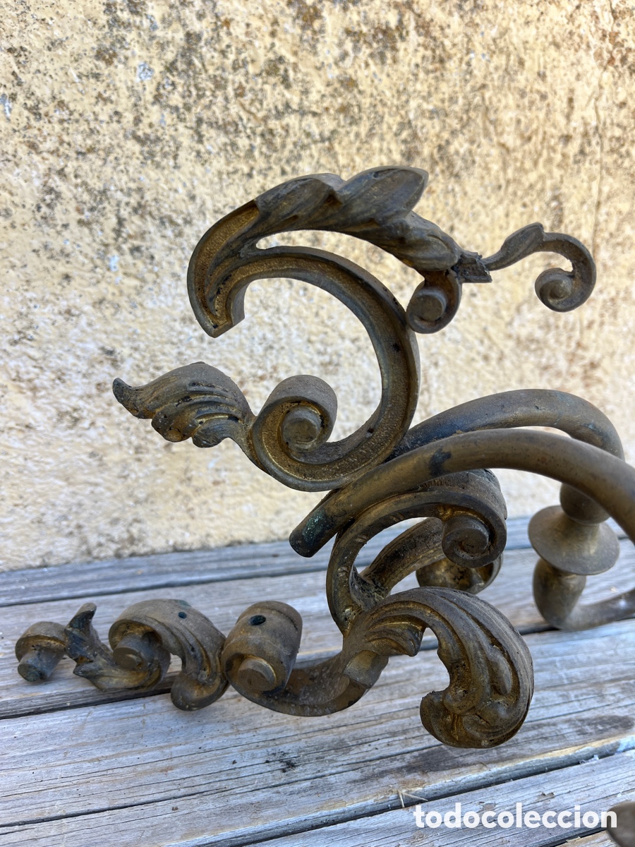 Antig&uuml;edades: I APLIQUE DE BRONCE CON DOS BRAZOS, PARA RESTAURAR. - Foto 3