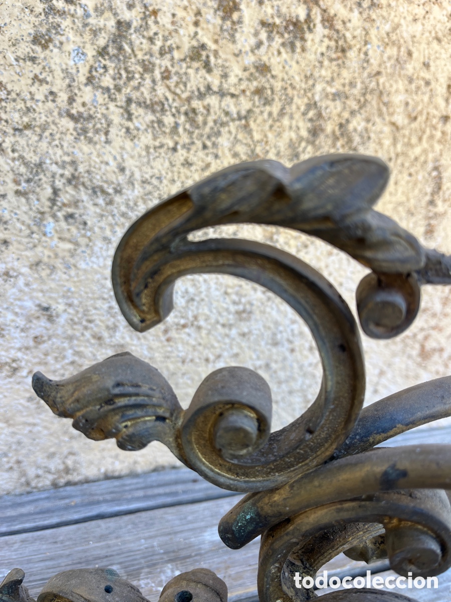 Antig&uuml;edades: I APLIQUE DE BRONCE CON DOS BRAZOS, PARA RESTAURAR. - Foto 4