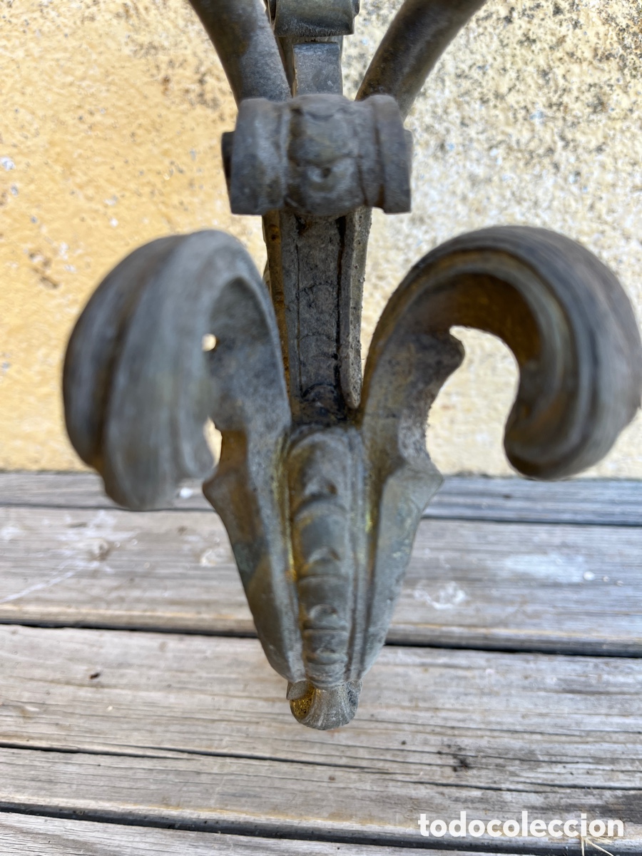Antig&uuml;edades: I APLIQUE DE BRONCE CON DOS BRAZOS, PARA RESTAURAR. - Foto 6