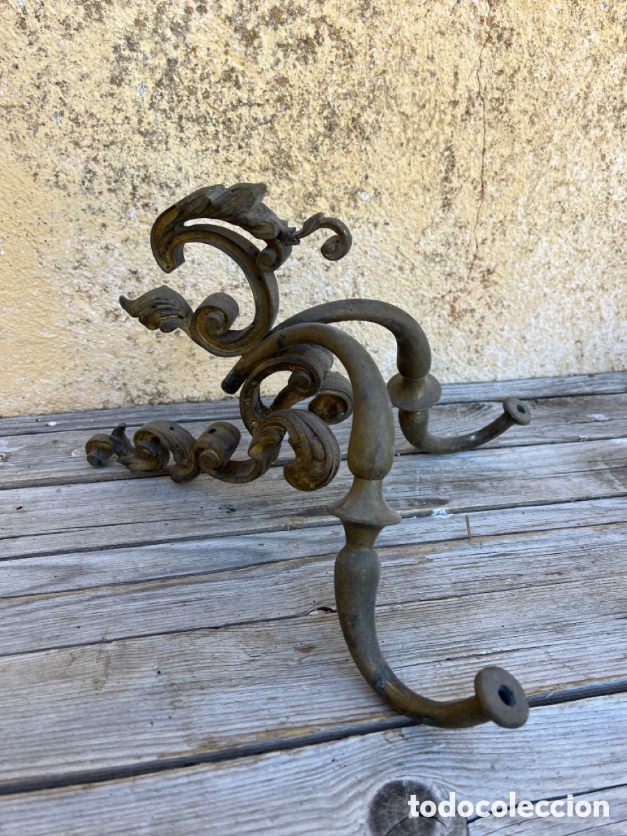 Antig&uuml;edades: I APLIQUE DE BRONCE CON DOS BRAZOS, PARA RESTAURAR. - Foto 1