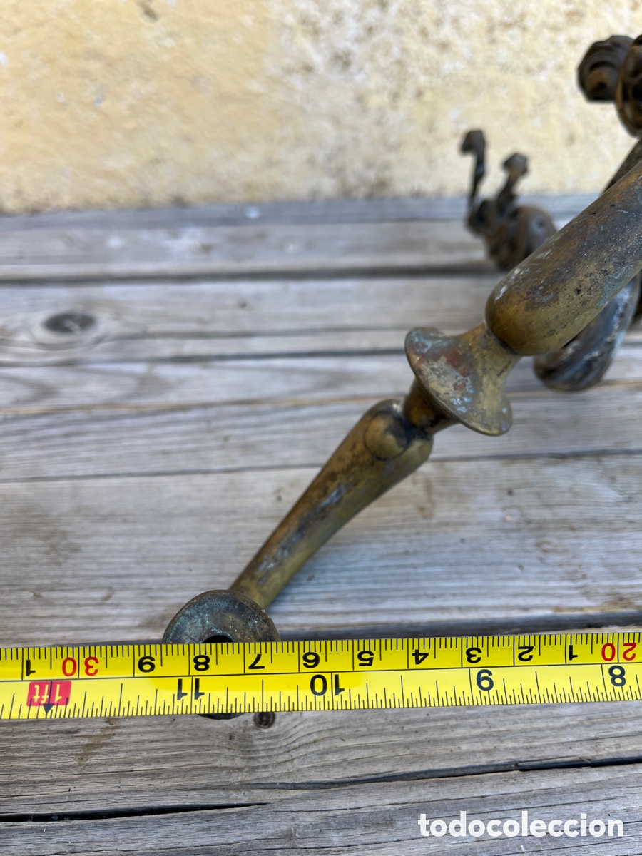 Antig&uuml;edades: APLIQUE CON DOS BRAZOS DE BRONCE, PARA RESTAURAR. - Foto 8