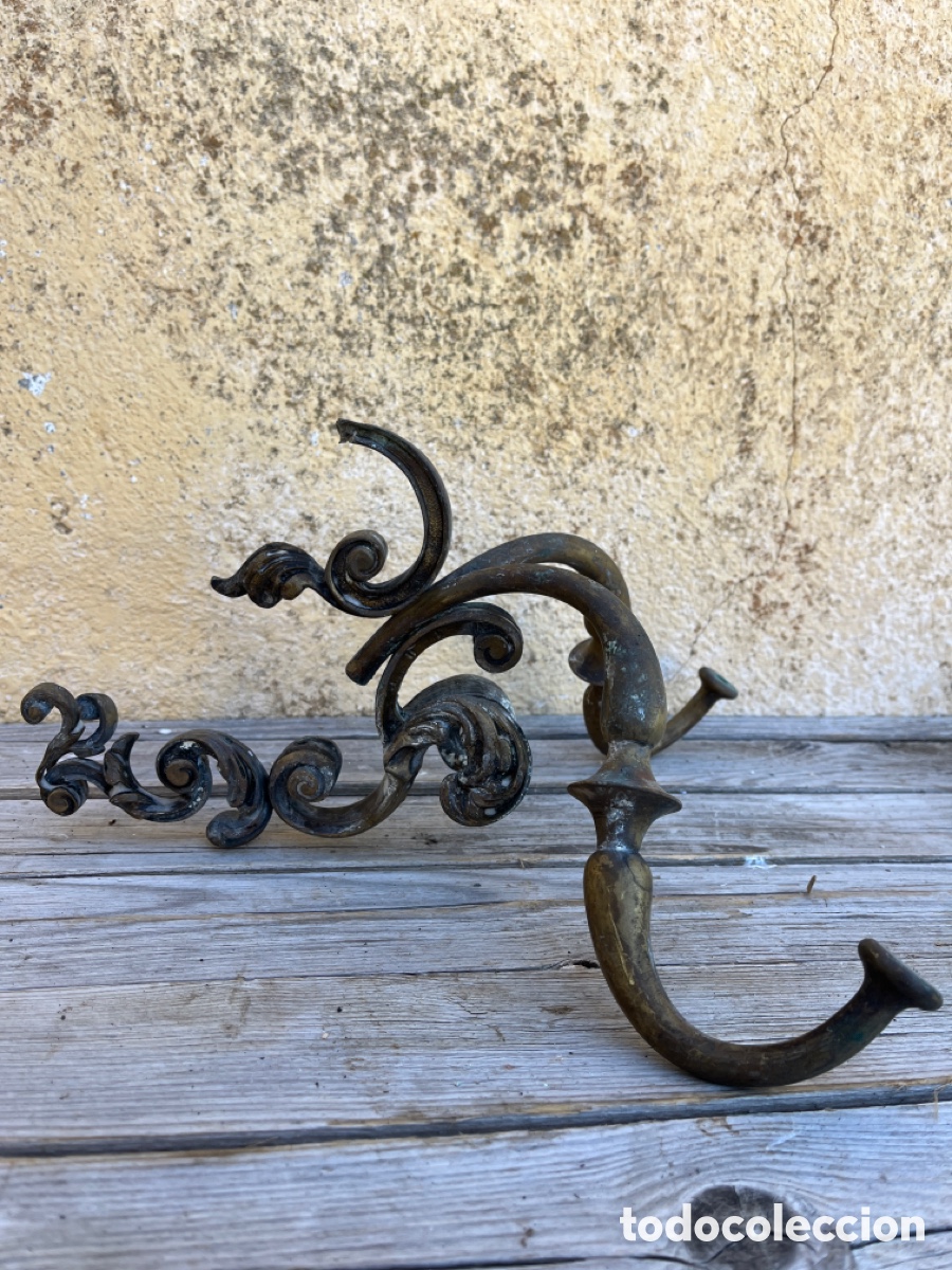 Antig&uuml;edades: APLIQUE CON DOS BRAZOS DE BRONCE, PARA RESTAURAR. - Foto 1
