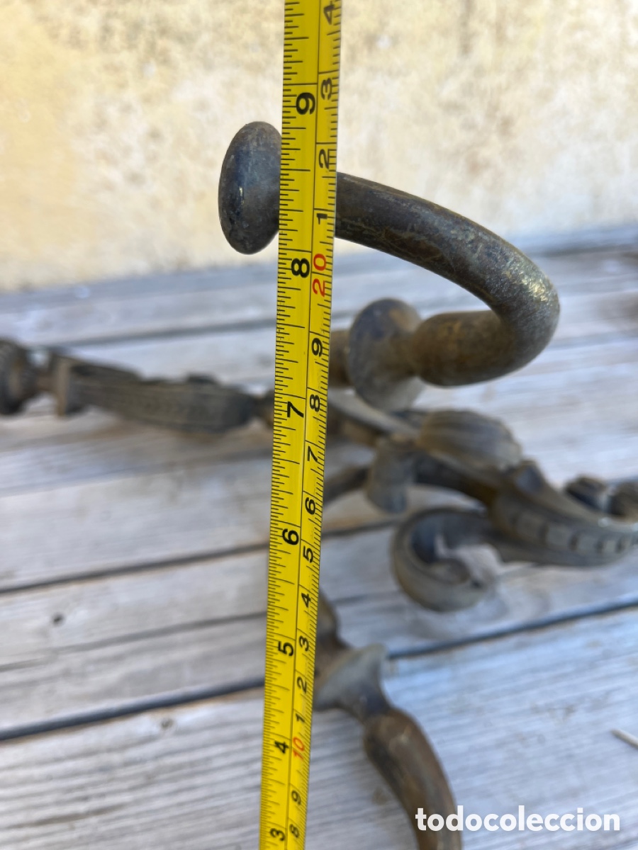 Antig&uuml;edades: APLIQUE DE BRONCE DE BELLAS LINEAS CON DOS BRAZOS. - Foto 16