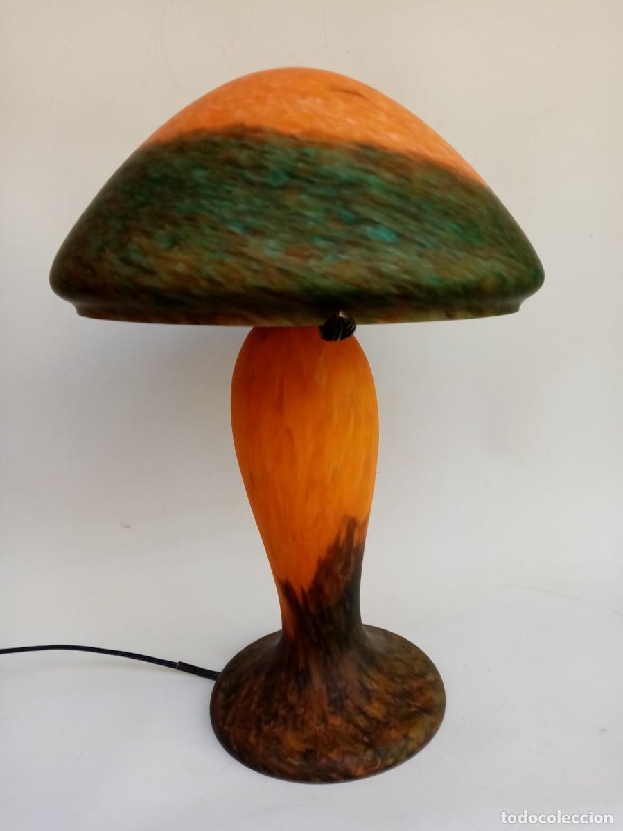 Antig&uuml;edades: lampara de mesa- - Foto 2