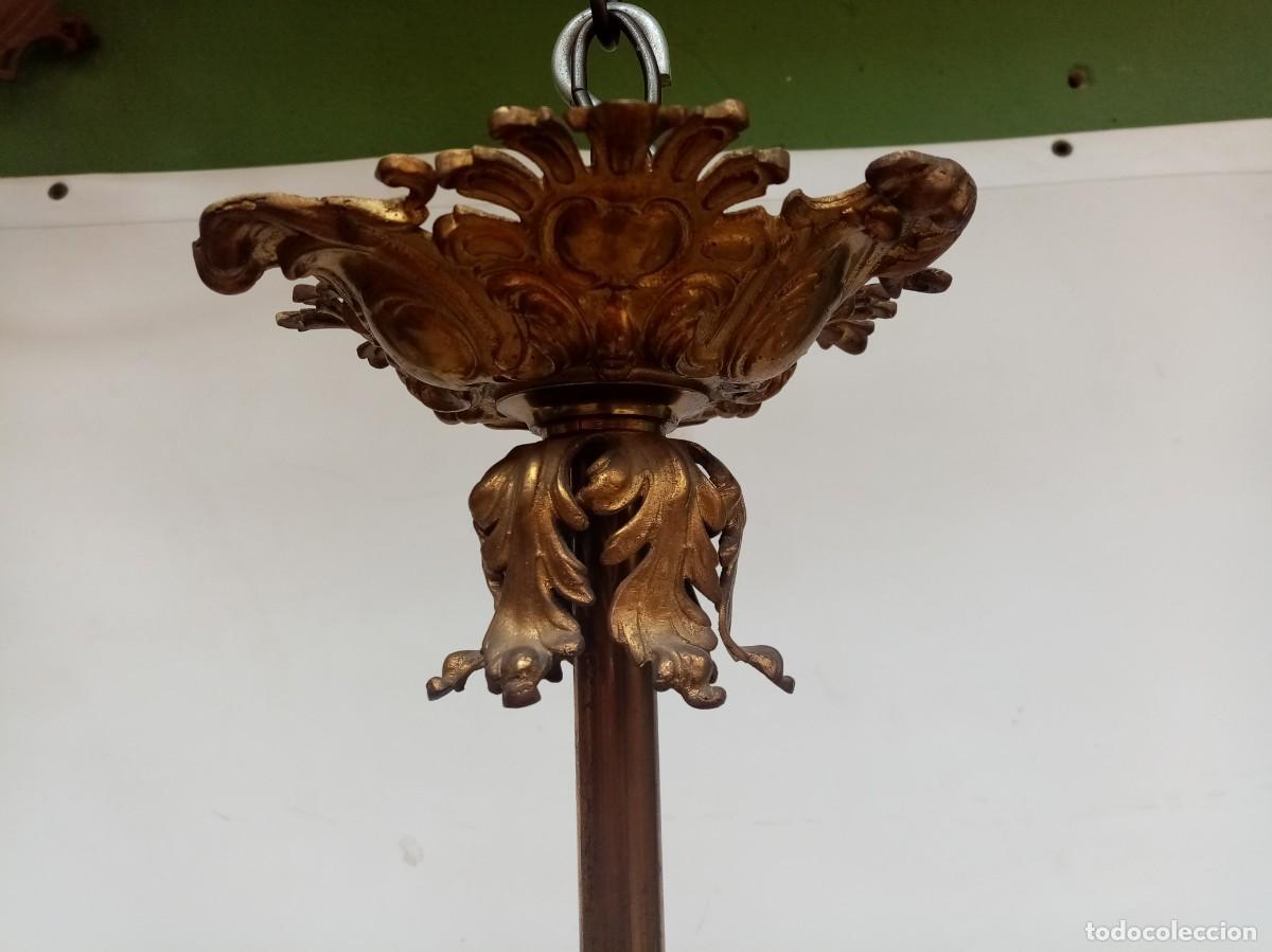 Antig&uuml;edades: lampara de techo francesa- - Foto 3