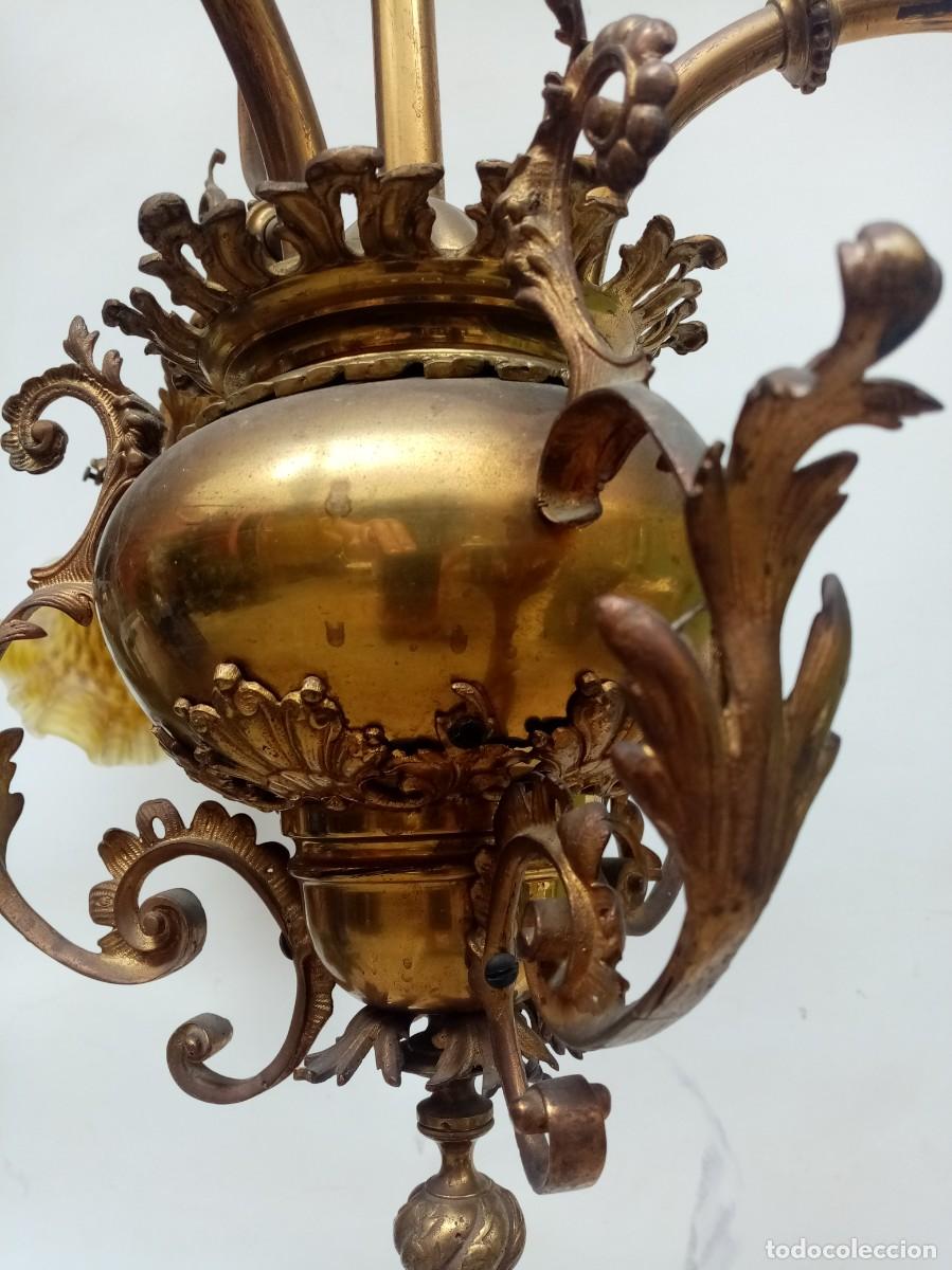 Antig&uuml;edades: lampara de techo francesa- - Foto 7
