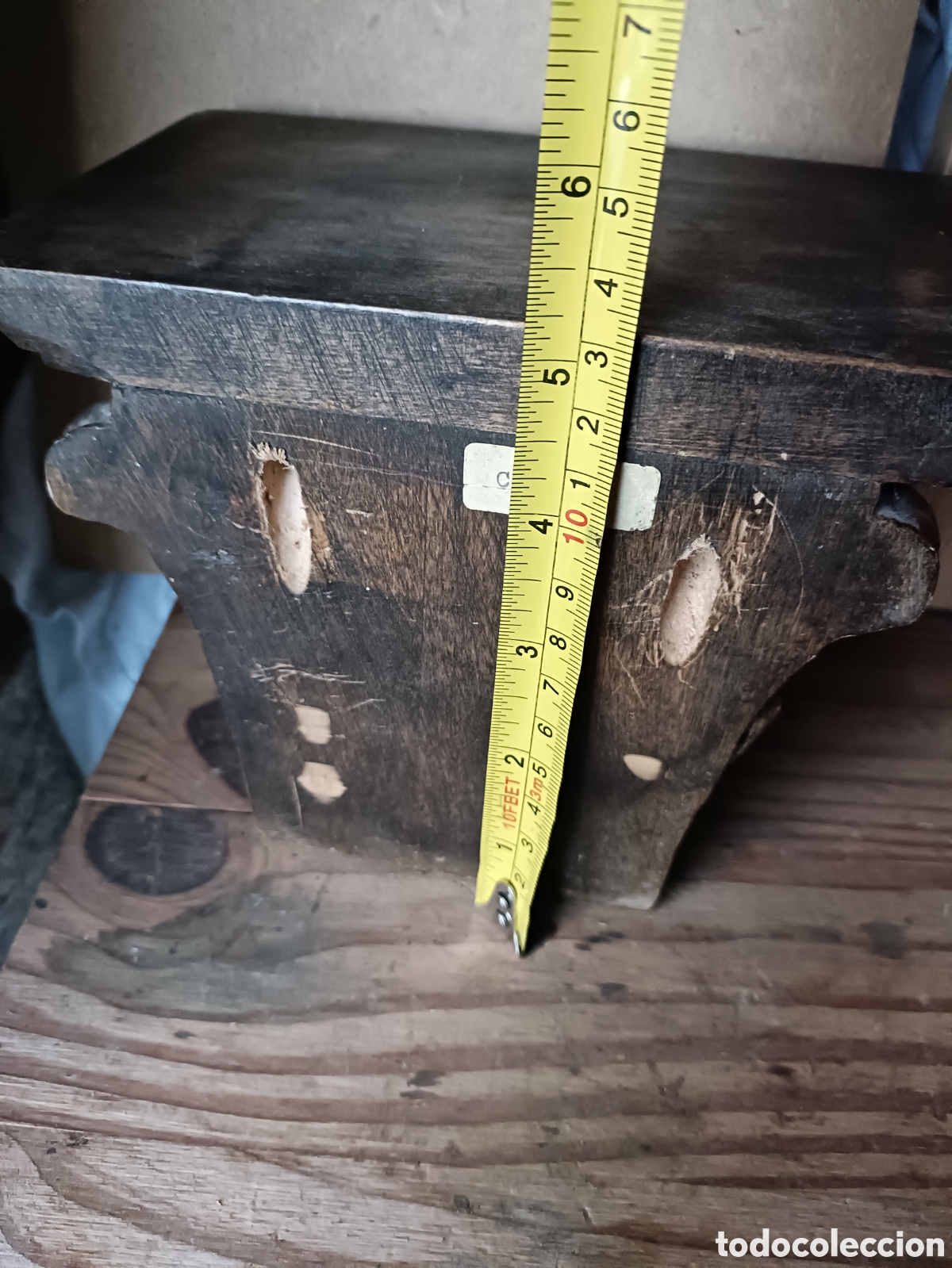 Antig&uuml;edades: Mensula madera maciza - Foto 8