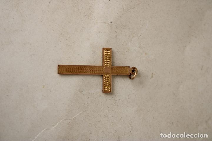 Antig&uuml;edades: cruz de oro 9ct - Foto 3