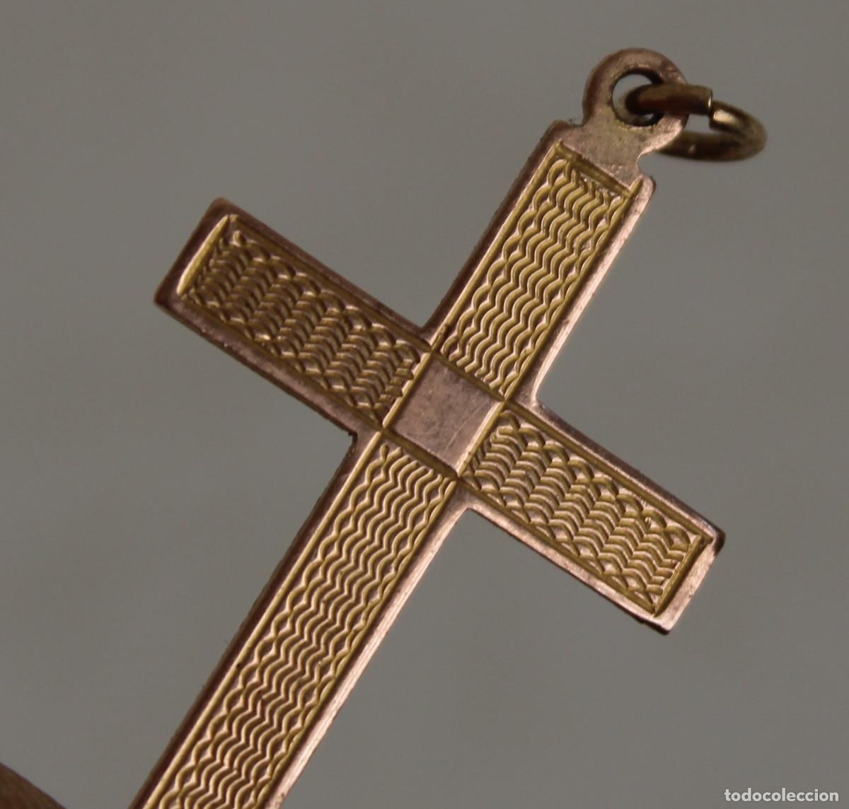 Antig&uuml;edades: cruz de oro 9ct - Foto 1