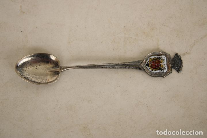 Antig&uuml;edades: cuchara toledo en plata de ley 800 - Foto 1