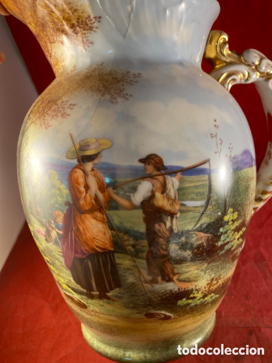 Antig&uuml;edades: GRAN JARR&Oacute;N DE PORCELANA - Foto 5