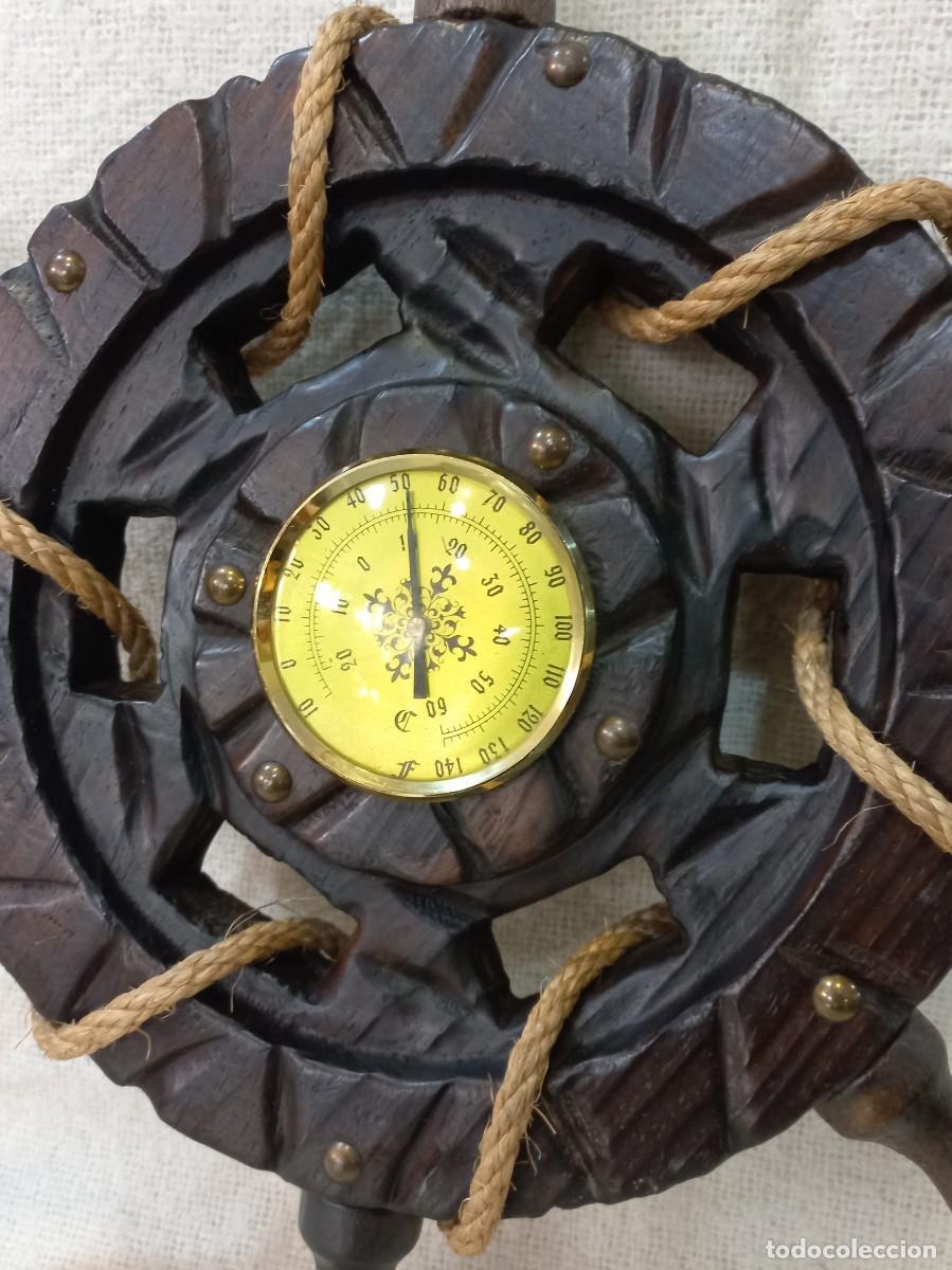 Antig&uuml;edades: TIM&Oacute;N-TERM&Oacute;METRO (madera) 43cm. G - Foto 4