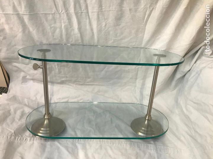 Antiguidades: soporte leja estanteria en cristal para pasteler&iacute;a, confiter&iacute;a,tienda, comercio, mide 46x20 alto 26